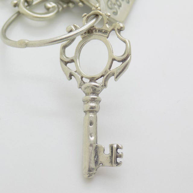 Vintage Italian Silver Decorative Keys to Happiness, Italy, 1970s For Sale - Image 6 of 14