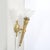 Pair of Neoclassical Antique Brass Torch Form Sconces With Frosted Glass Shades For Sale - Image 14 of 14