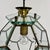 Italian Brass and Beveled Glass Pendant Light in the style of Adolf Loos, 1960s For Sale - Image 9 of 11
