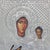 Early 20th Century Early 20th Century Religious Icon Portrait of Mary & Baby Jesus Encased in Sterling Silver For Sale - Image 5 of 7