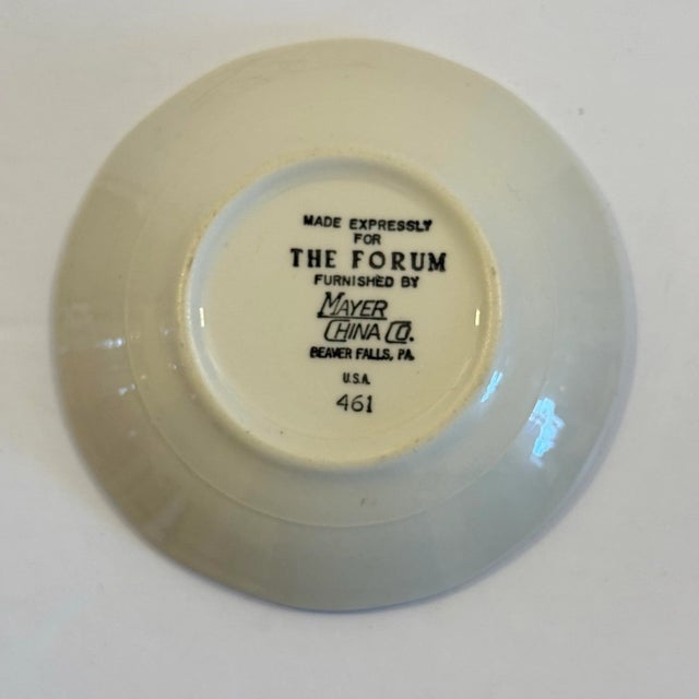 A vintage restaurant butter pat from the legendary The Forum of the Twelve Caesars, once one of New York City’s most...