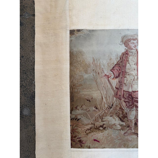 Mid-19th Century French Figural Tapestry Depicting Children in Pastoral Landscape For Sale In Los Angeles - Image 6 of 8