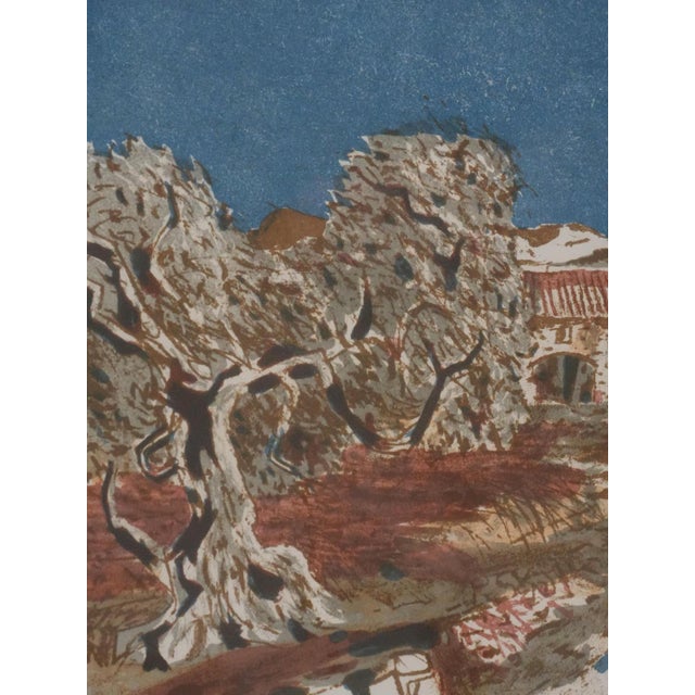 Roland Oudot, La bastide provençale et oliviers, Lithograph For Sale - Image 5 of 9