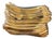 Modern 24k Gold Porcelain Vase | Sculptural Luxury Statement Piece For Sale