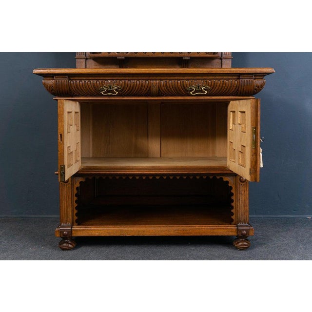 Wilhelminian Pine and Oak Buffet For Sale - Image 10 of 18