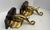 Mid 20th Century Pair Hollywood Regency Style Elephant Head Motif Brass Wall Brackets For Sale In West Palm - Image 6 of 14