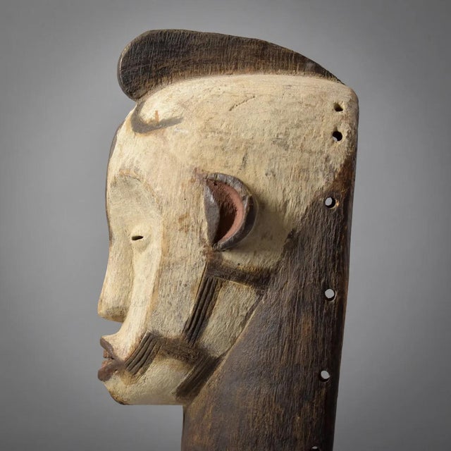 Off-white Early 20th Century Fang Mask Ngil Society Guinea For Sale - Image 8 of 13