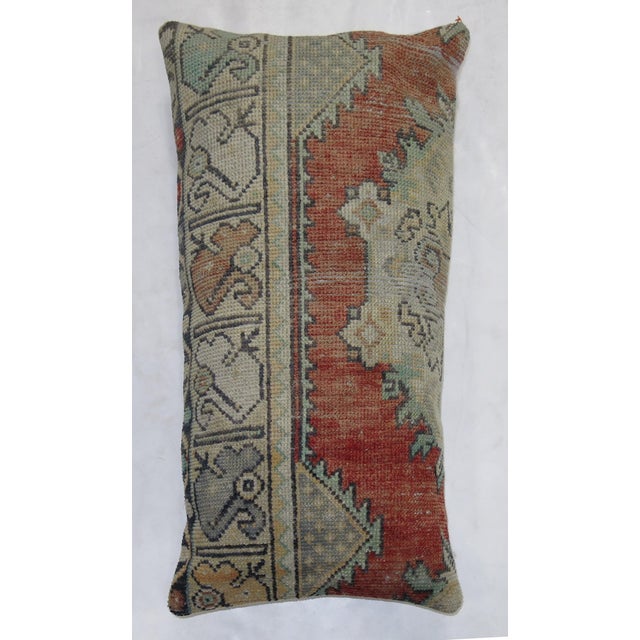 Late 20th Century Large Turkish Rug Pillow For Sale - Image 5 of 5