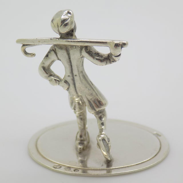 1970s Vintage Dutch Handmade Gentleman with Stick Figurine, 1970s For Sale - Image 5 of 10