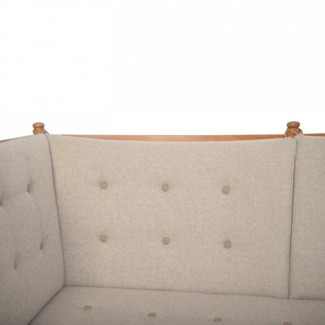 Spokeback Sofa in Hallingdal Fabric by Børge Mogensen, 1963 For Sale - Image 4 of 18