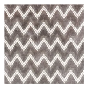 Schumacher Chevron Velvet Fabric in Grey