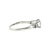 Contemporary Late 20th Century Platinum 1.18 Carat Brilliant Cut Diamond 3 Across Ring, Size 7 For Sale - Image 3 of 4