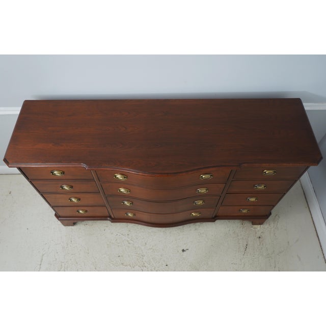 Traditional Lexington Palmer Home Cherry 12 Drawer Dresser For Sale - Image 3 of 18