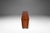 Brown Restored Mid-Century Modern Space Saver Minimalist Hide Away Dropleaf Table W/ 4 Hidden Folding Chairs, Romania, C. 1960's For Sale - Image 8 of 18