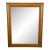 Antique Traditional Oak Floral Embossed Frame Wall Mirror - 26x32 For Sale