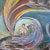 1970 Large Mid-Century Swedish Cosmic Esoteric Double-Sided Oil Painting "Nya Jorden" by Hildegard Persson For Sale - Image 16 of 18