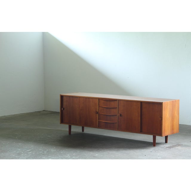Mid-Century Danish Lowboard in Teak, 1960s For Sale - Image 9 of 18