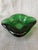 Chunky 60's Blenko Style Green Glass Catchall Ashtray For Sale - Image 4 of 15