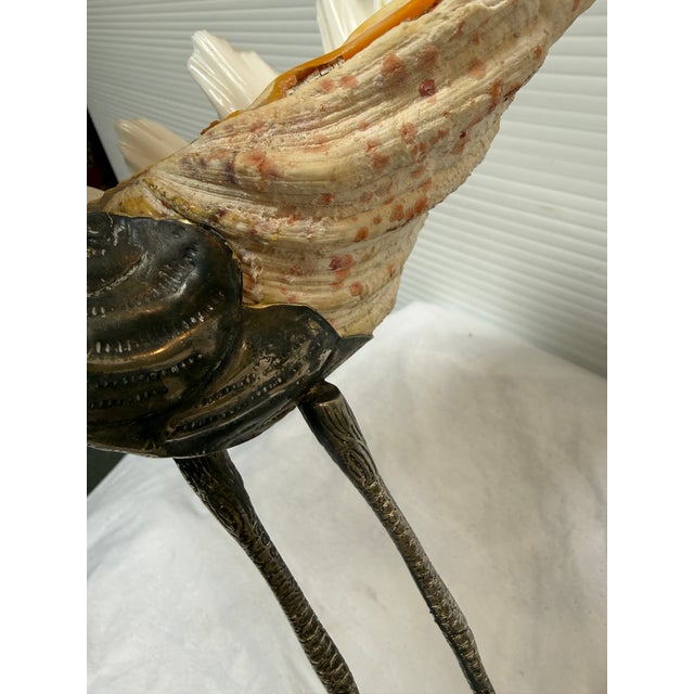 Gabriella Binazzi Bird With Shell Sculpture, Circa 1970's For Sale - Image 10 of 12