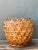 This vintage Japanese ikebana basket brings sculptural presence and organic texture to a room. Handwoven from rattan, its...