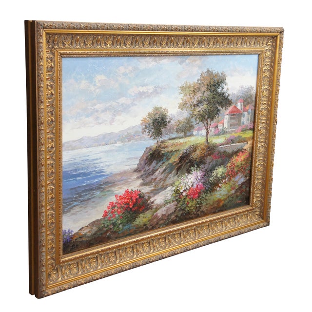 A late 20th Century Impressionist oil painting by P. Paul (American), canvas signed lower right. Features a charming...
