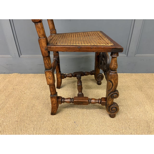 Carolean High Back Chair, 1680s For Sale - Image 11 of 12