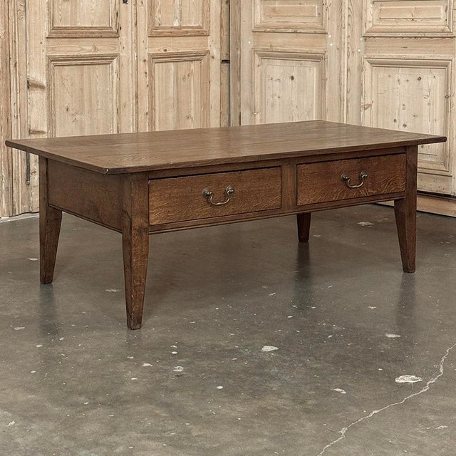 18th Century European Oak Country Coffee Table For Sale - Image 4 of 16