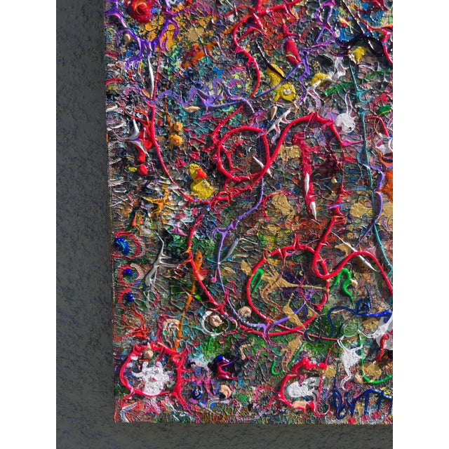Abstract Large Abstract Painting on Canvas by Serg Graff "Mysticism" For Sale - Image 3 of 11