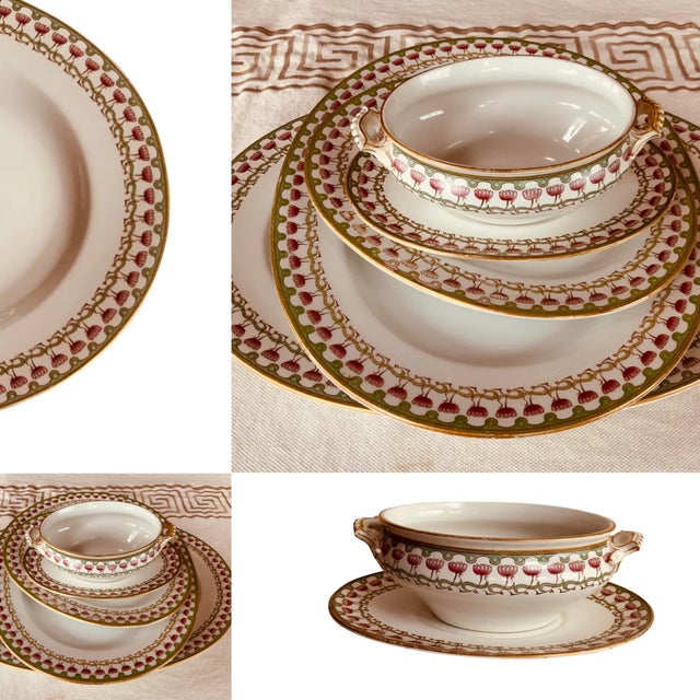 Magnificent Royal Worcester Grainger Platter - Egyptian Lotus Pattern (1889-1903) For Sale - Image 6 of 15