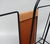 Beige Mid-Century Magazine Rack in String Steel Painted Black & Light Leather in the style of Jacques Adnet, 1960s For Sale - Image 8 of 12