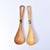 Early 20th Century Maasai Olivewood Serving Spoon Set with Bone Inlay Kenya For Sale In Denver - Image 6 of 12