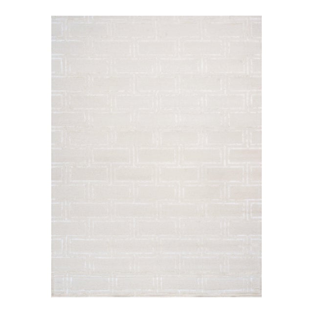 Pasargad Home Edgy Ivory Area Rug, 5' 0'' X 8' 0'' For Sale