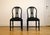 Black Swedish Gustavian Chairs, 1960s, Set of 2 For Sale - Image 8 of 8