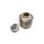 2000s Asian Navy & Taupe Vase Set For Sale - Image 9 of 10