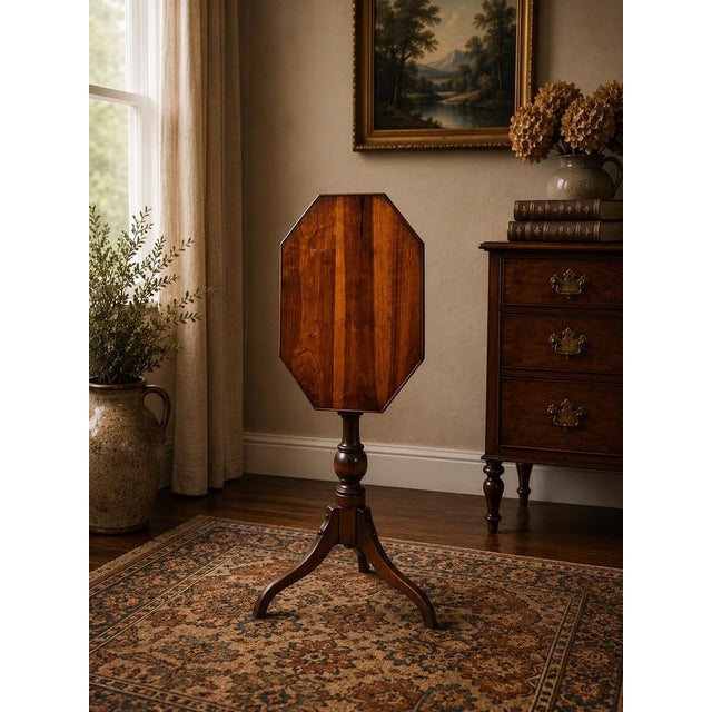 This beautiful vintage Federal style candlestand by Stickley is a wonderful interpretation of an early American classic....