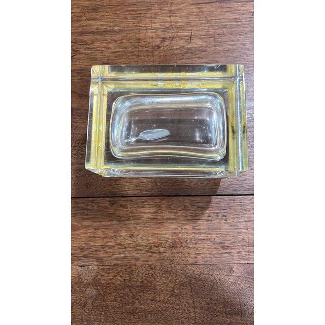 Heavy Crystal Covered Salt Box With Scoop For Sale - Image 4 of 4