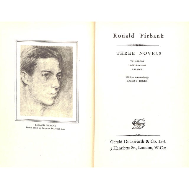 Traditional "Three Novels Vainglory Inclinations Caprice" 1950 Firbank, Ronald For Sale - Image 3 of 5