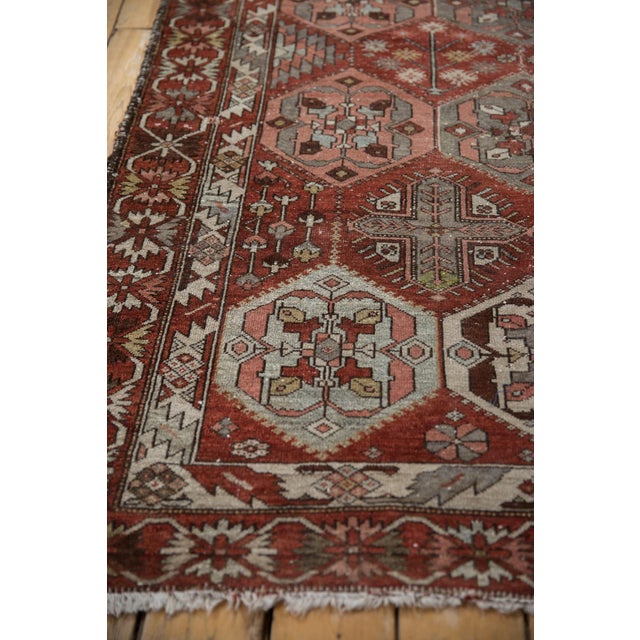 Textile Vintage Distressed Baktiari Rug - 4'9" X 6'8" For Sale - Image 7 of 11