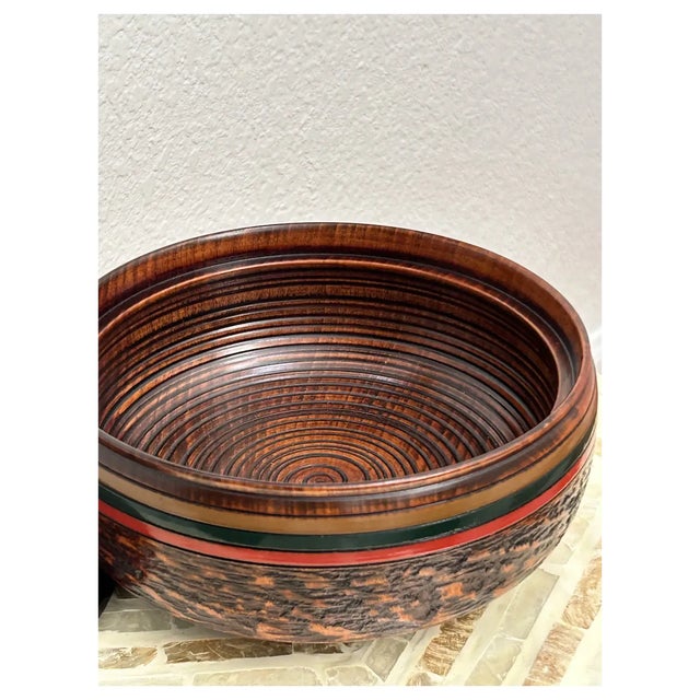 Mid 20th Century Ooak Japanese Yamanaka Lacquer, Round Box/Added Dragon/Ruby Gem For Sale - Image 10 of 11