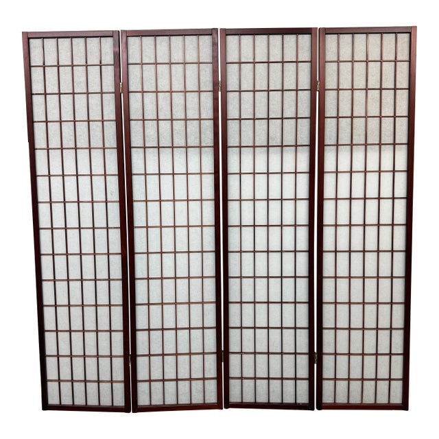 Japanese Shoji Style Room Divider For Sale