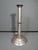 1920s Antique Mixed-Metal Push-Up Candlestick, Brass & Copper, 10.75"h For Sale - Image 5 of 8