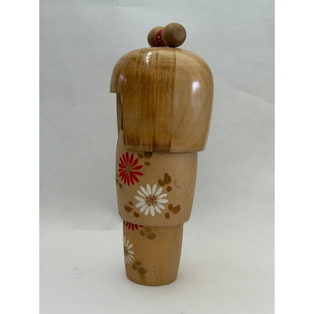 Tan Vintage Japanese Sosaku Creative Kokeshi Doll For Sale - Image 8 of 16