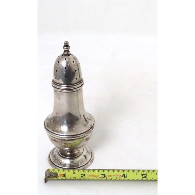 Classic Style Antique Solid Sterling Silver Sugar Shaker - Muffineer For Sale - Image 11 of 13