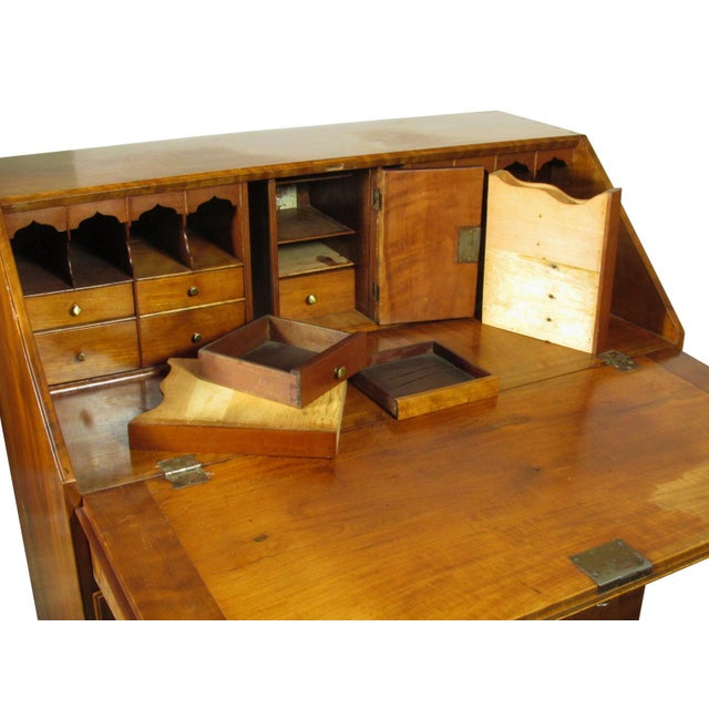 18th-C. American Slant Lid Desk For Sale - Image 11 of 13