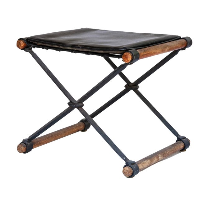 1970s Cleo Baldon Mid-Century Modern Campaign Stool For Sale In Los Angeles - Image 6 of 6