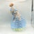Herend Deryne (Mrs. Dery) Large 14” Porcelain Figure: Woman With Guitar/Mandolin (Blue Gown, Floral Motifs) Ligeti Early Mark, Vintage #5753 For Sale In Philadelphia - Image 6 of 18