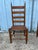 19th Century Pair of Antique Primitive Shaker Style Ladder Back Woven Seat Chairs For Sale - Image 9 of 11