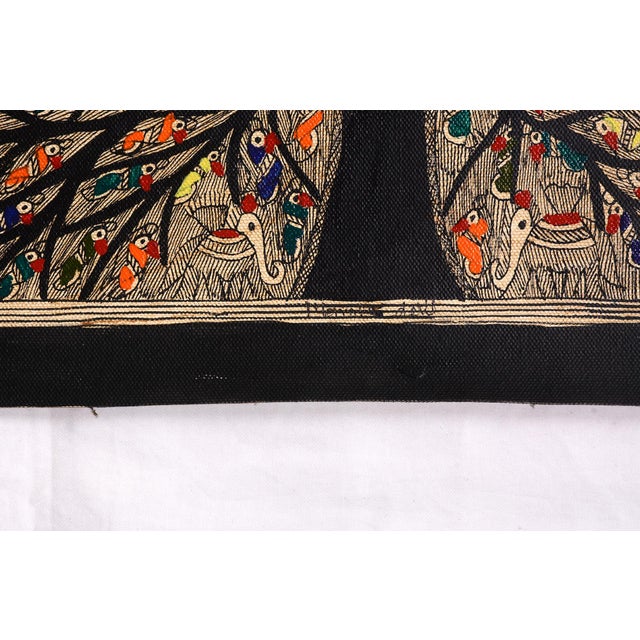 Folk Art Tree of Life Mandala — Original Hand-Painted Madhubani Folk Art by National Award Winner Mamta Devi (2016) For Sale - Image 3 of 4