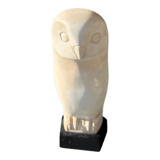 Vintage Signed Cleo Hartwig "Owl" Sculpture, Mid-Century Modern For Sale