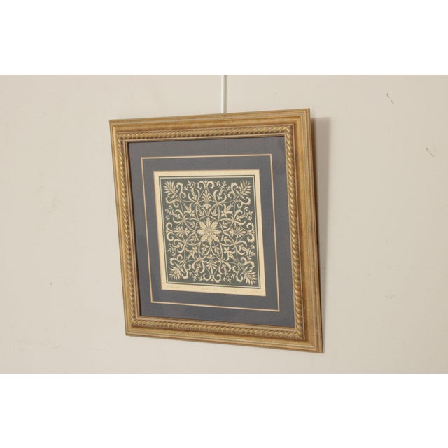 Traditional Allen Bjorkman Italian Inlay Design Framed Print For Sale - Image 3 of 12